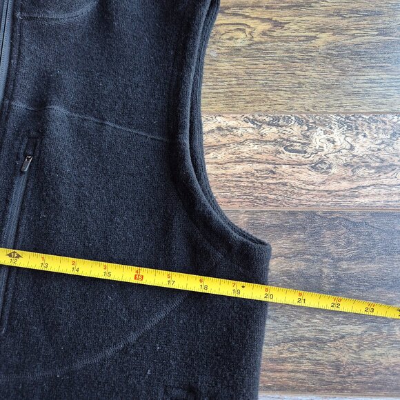 Ibex Zque Merino Wool Blend Full-Zip Outdoor Vest Zip-Pocket Black Made in USA - Picture 8 of 9